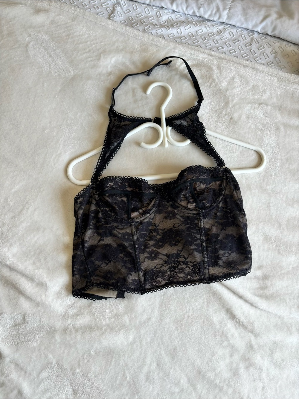 SHEIN Black Lace Bustier Camisole